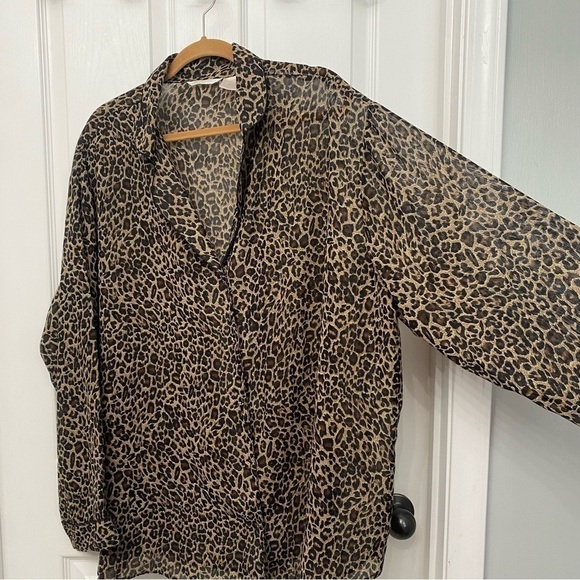 Secret Treasures Long Sleeve Cheetah Print Sleep Shirt XXXL - Picture 6 of 12